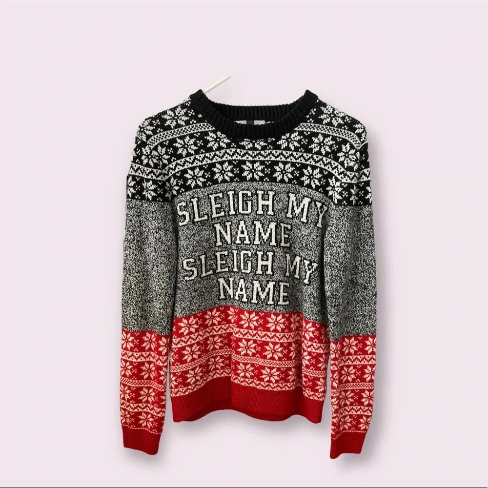 TOPMAN Mens Holiday Christmas Knitted Sweater XS/S